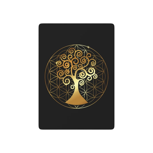 Poker Playing Cards, Gold Tree of Life - Deck of Cards for Poker Night, Unique Design Playing Cards, Card Game Accessories, Tarot Cards - Earthbound Pacific