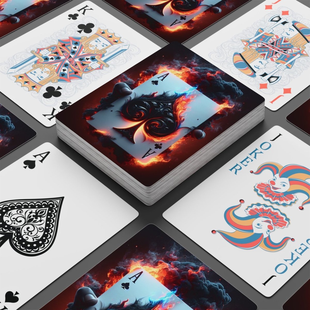 Poker Playing Cards, Gothic Inspired Ace Design 28518160973291039893 Earthbound Pacific