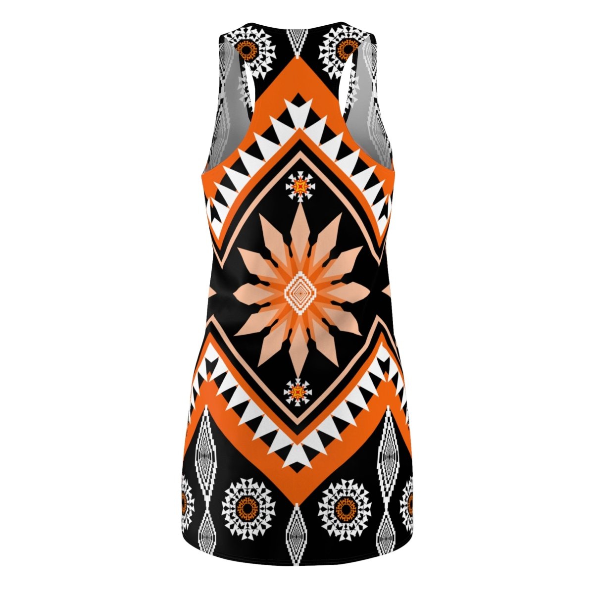 Racerback Dress Geometric Abstract Tribal Design - Earthbound Pacific