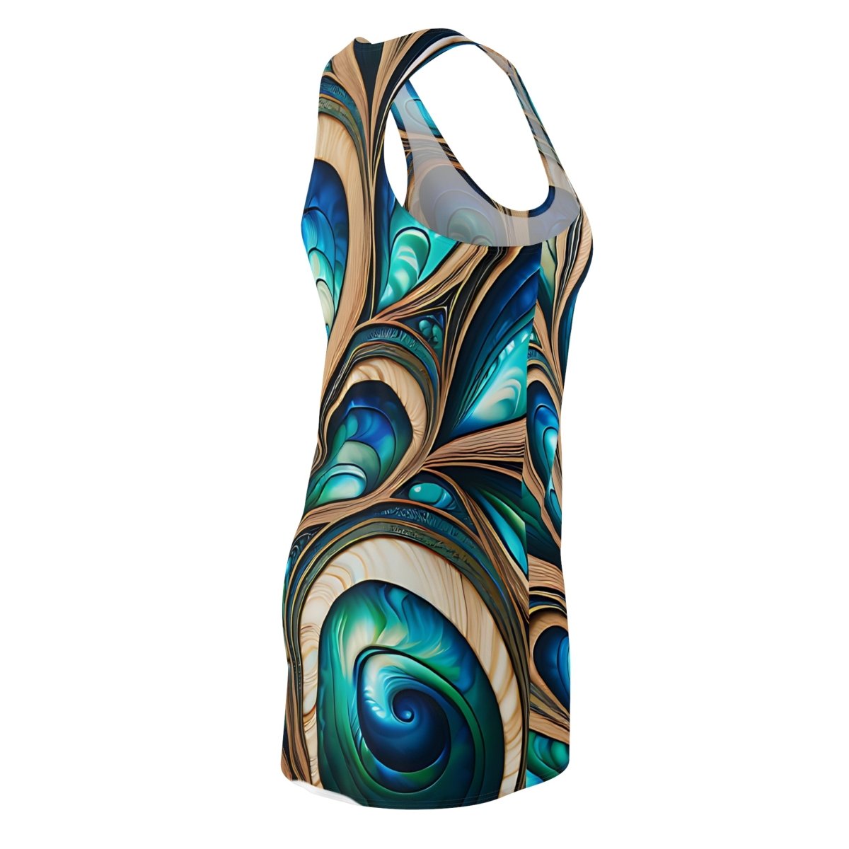 Racerback Dress - New Zealand Paua Abalone Design - Earthbound Pacific