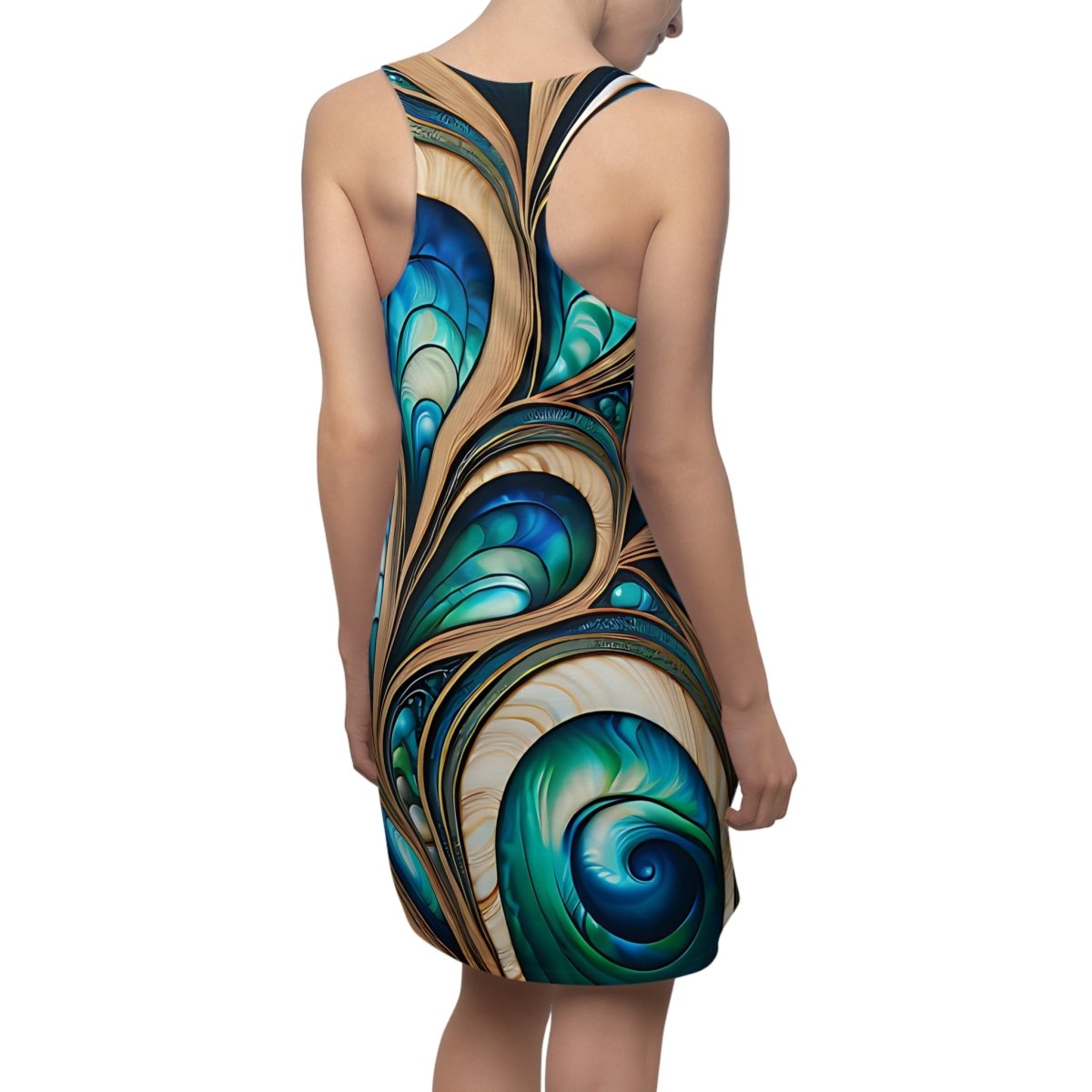 Racerback Dress - New Zealand Paua Abalone Design - Earthbound Pacific