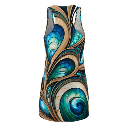 Racerback Dress - New Zealand Paua Abalone Design - Earthbound Pacific