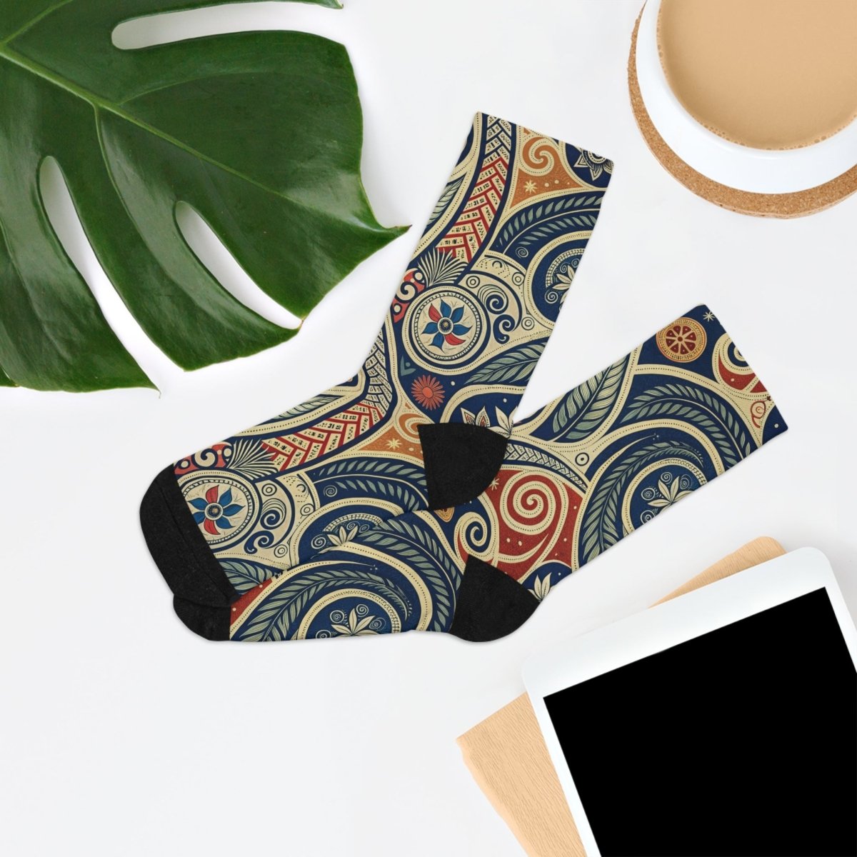 Recycled Poly Socks - Eco - Friendly New Zealand Maori Inspired 12972092822178599983 Earthbound Pacific
