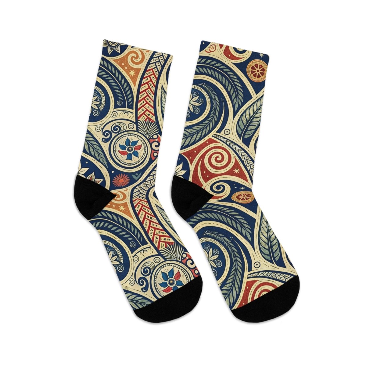 Recycled Poly Socks - Eco - Friendly New Zealand Maori Inspired 12972092822178599983 Earthbound Pacific