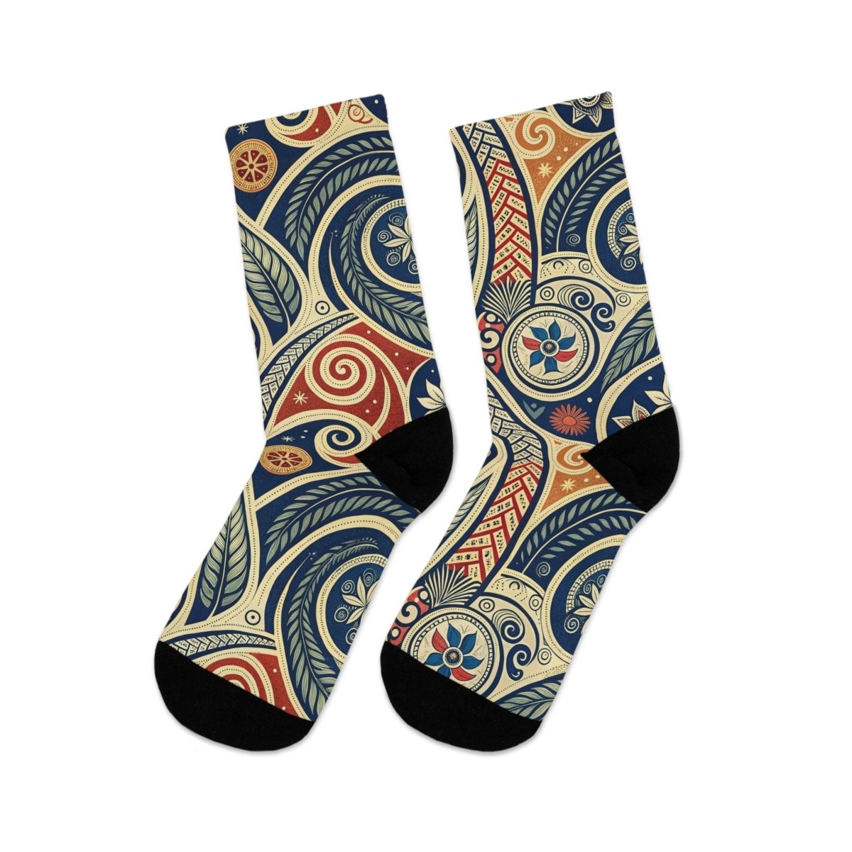 Recycled Poly Socks - Eco - Friendly New Zealand Maori Inspired 12972092822178599983 Earthbound Pacific