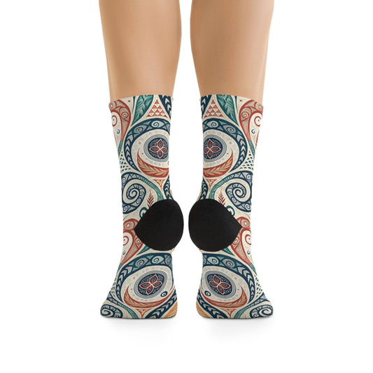 Recycled Poly Socks - Eco - Friendly New Zealand Maori Inspired 50348869873833506155 Earthbound Pacific