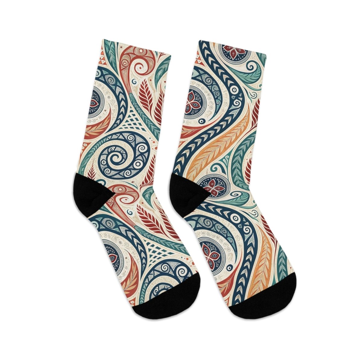 Recycled Poly Socks - Eco - Friendly New Zealand Maori Inspired 50348869873833506155 Earthbound Pacific
