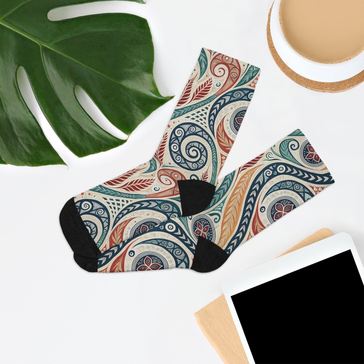 Recycled Poly Socks - Eco - Friendly New Zealand Maori Inspired 50348869873833506155 Earthbound Pacific