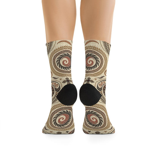 Recycled Poly Socks - Eco - Friendly New Zealand Maori Inspired 80844935468236988568 Earthbound Pacific