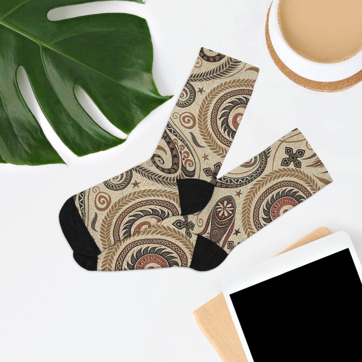 Recycled Poly Socks - Eco - Friendly New Zealand Maori Inspired 80844935468236988568 Earthbound Pacific