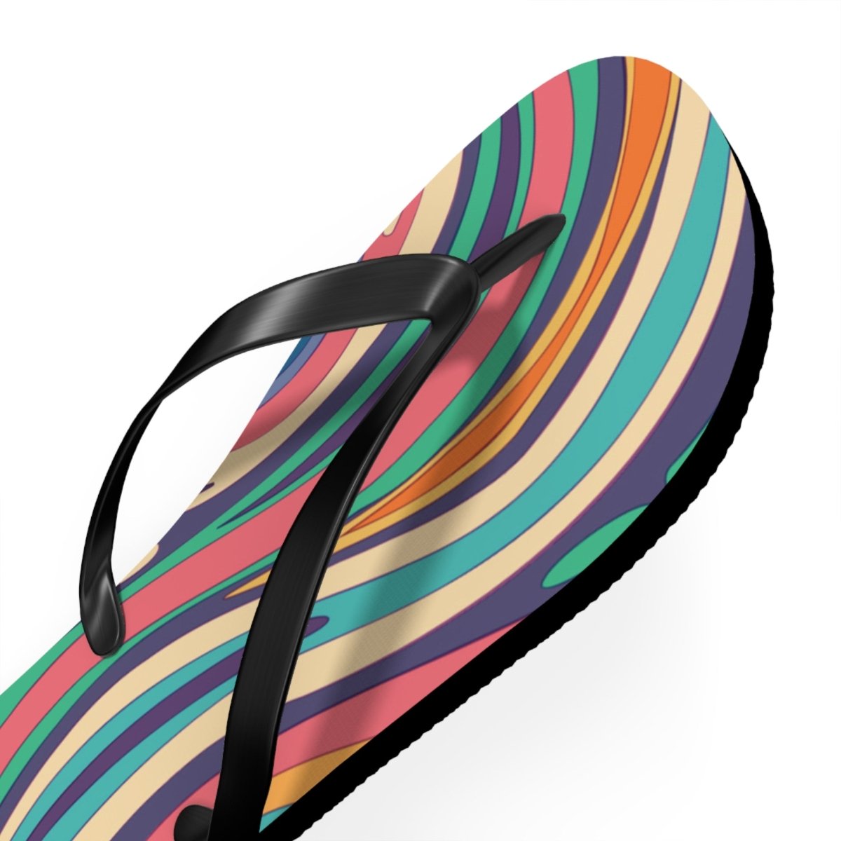 Retro Ripple Design Flip Flops 24674678263461097972 Earthbound Pacific