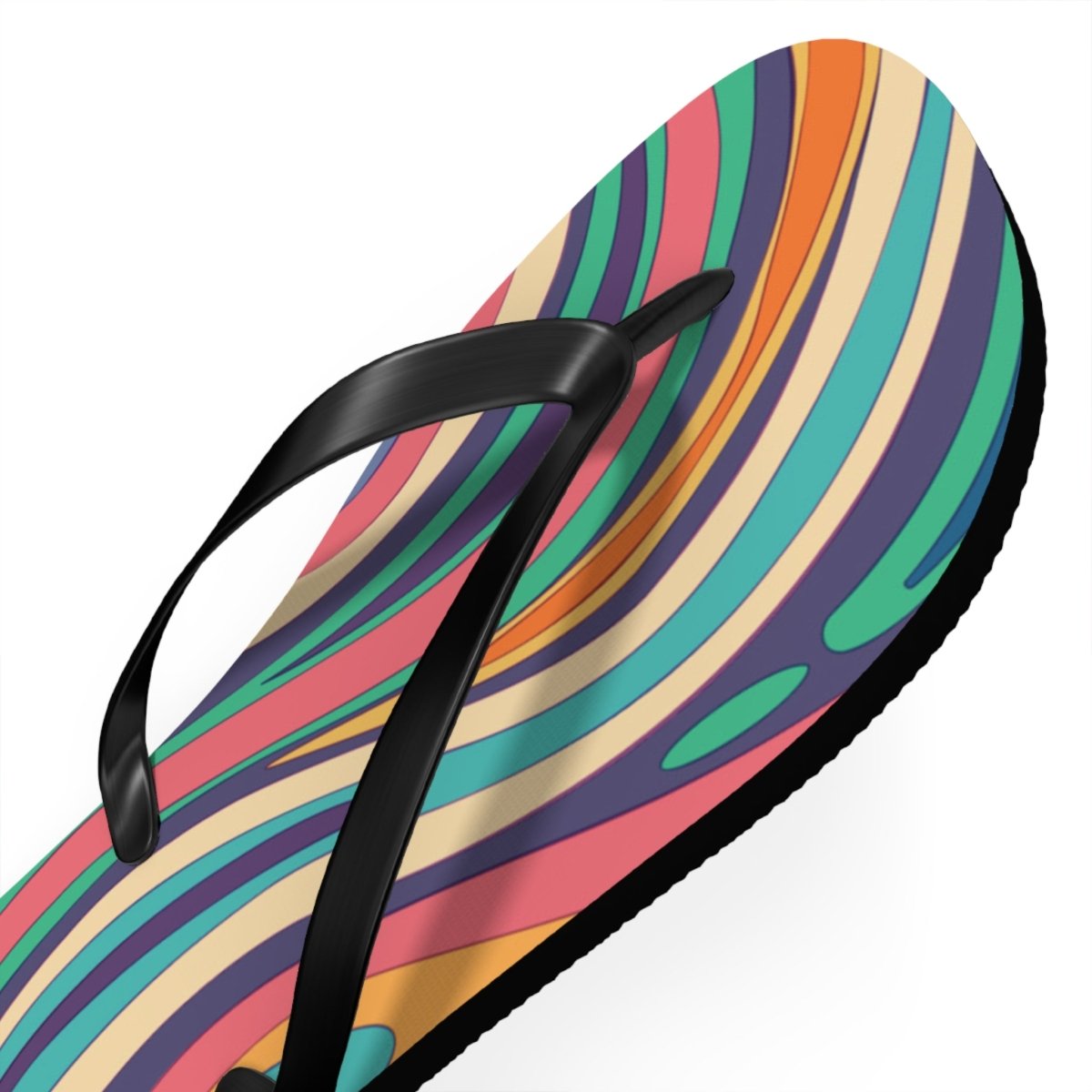 Retro Ripple Design Flip Flops 24674678263461097972 Earthbound Pacific