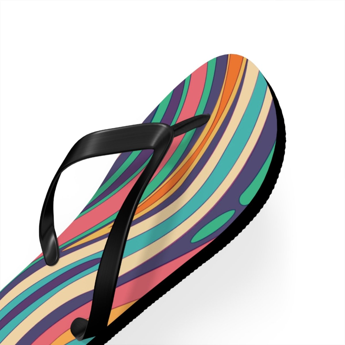 Retro Ripple Design Flip Flops 24674678263461097972 Earthbound Pacific