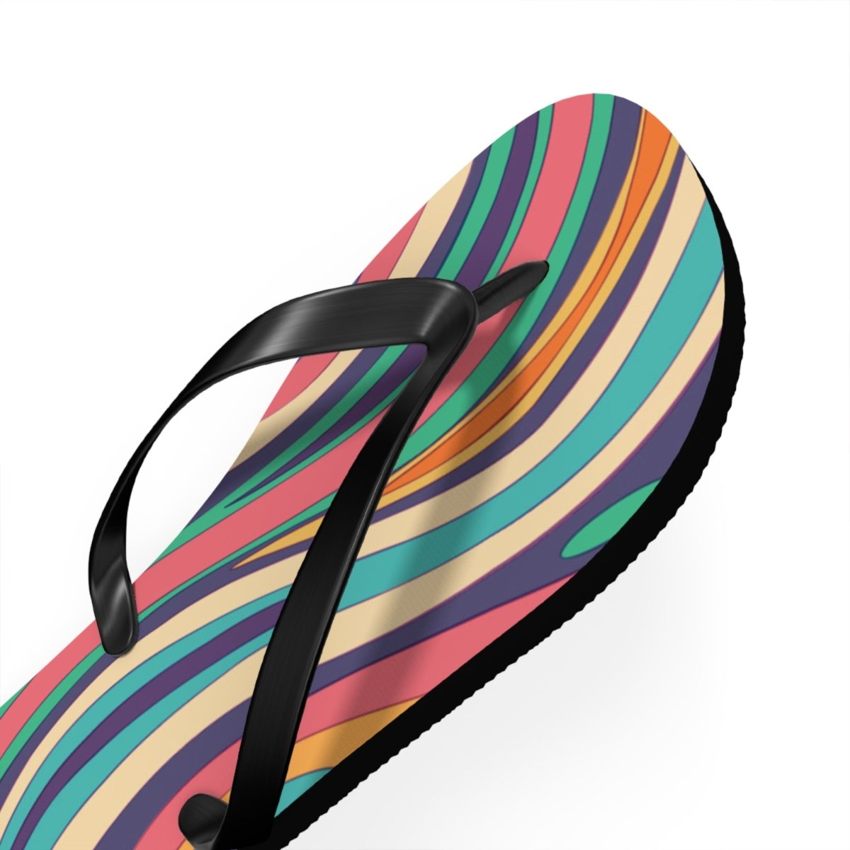 Retro Ripple Design Flip Flops 24674678263461097972 Earthbound Pacific