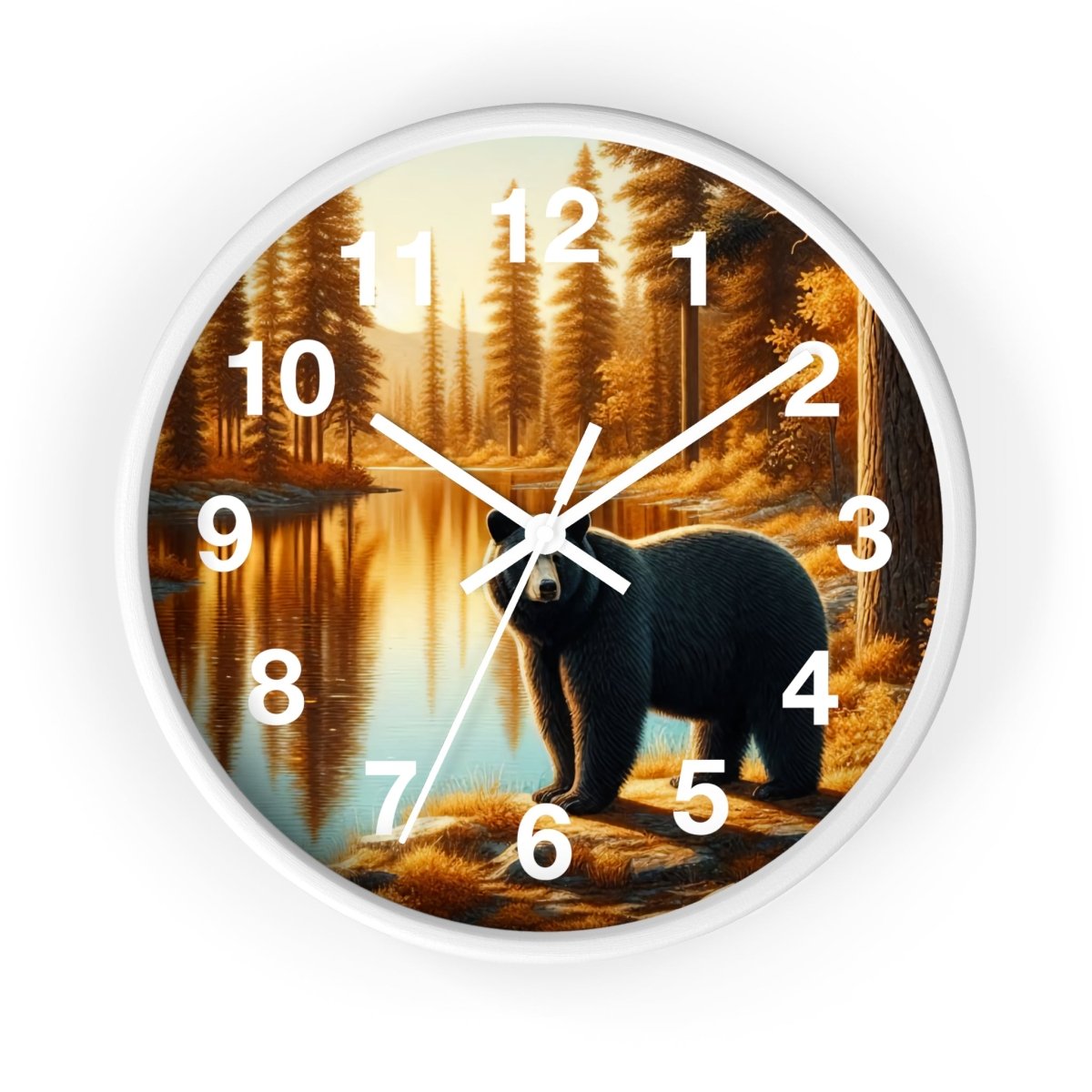 Rustic Bear Wall Clock - Nature Inspired Decor for Cabin and Home 10988482092513781992 Earthbound Pacific