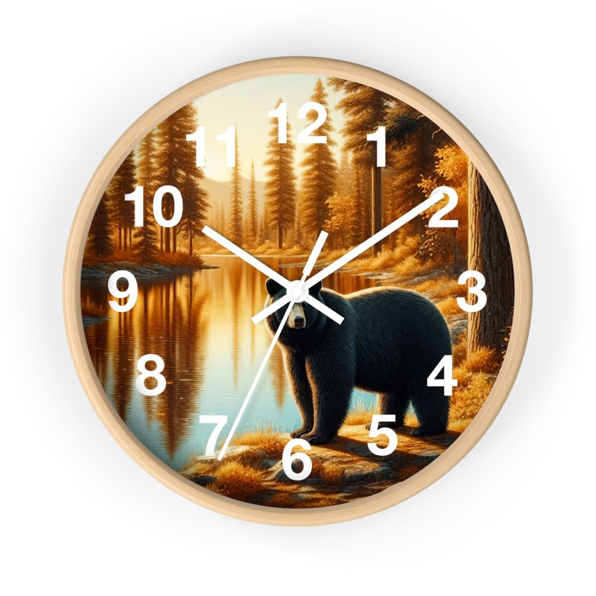 Rustic Bear Wall Clock - Nature Inspired Decor for Cabin and Home 12659824509876921886 Earthbound Pacific