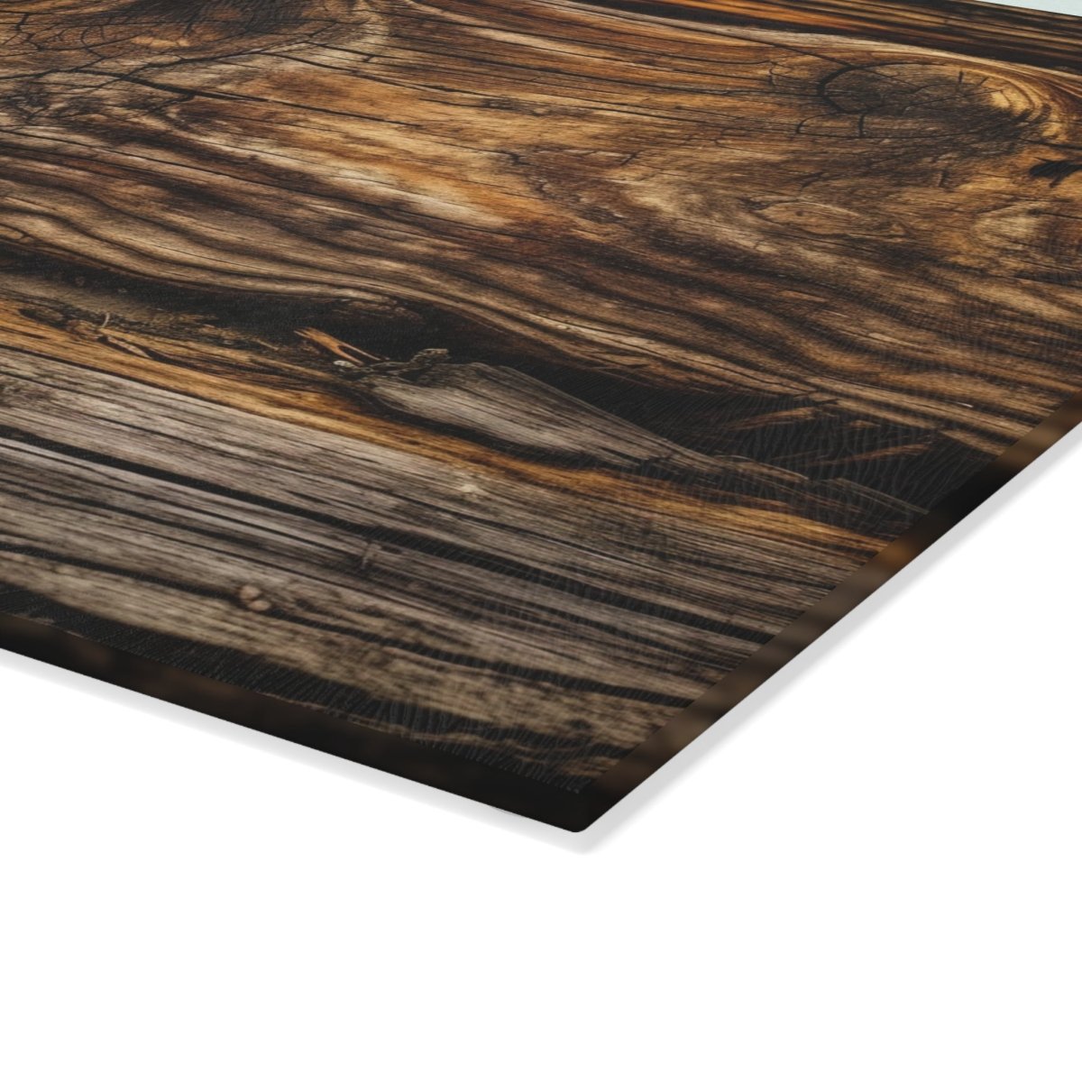Rustic Wood Design Glass Cutting Board - Perfect Gift for Chefs and Home Cooks 32607285886023153426 Earthbound Pacific