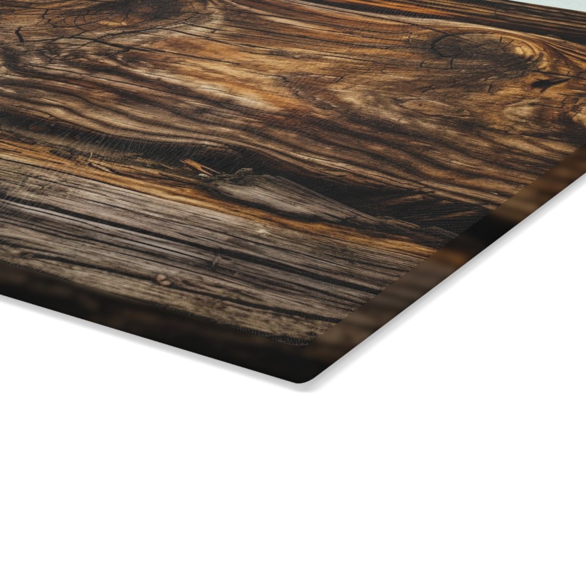 Rustic Wood Design Glass Cutting Board - Perfect Gift for Chefs and Home Cooks 32607285886023153426 Earthbound Pacific