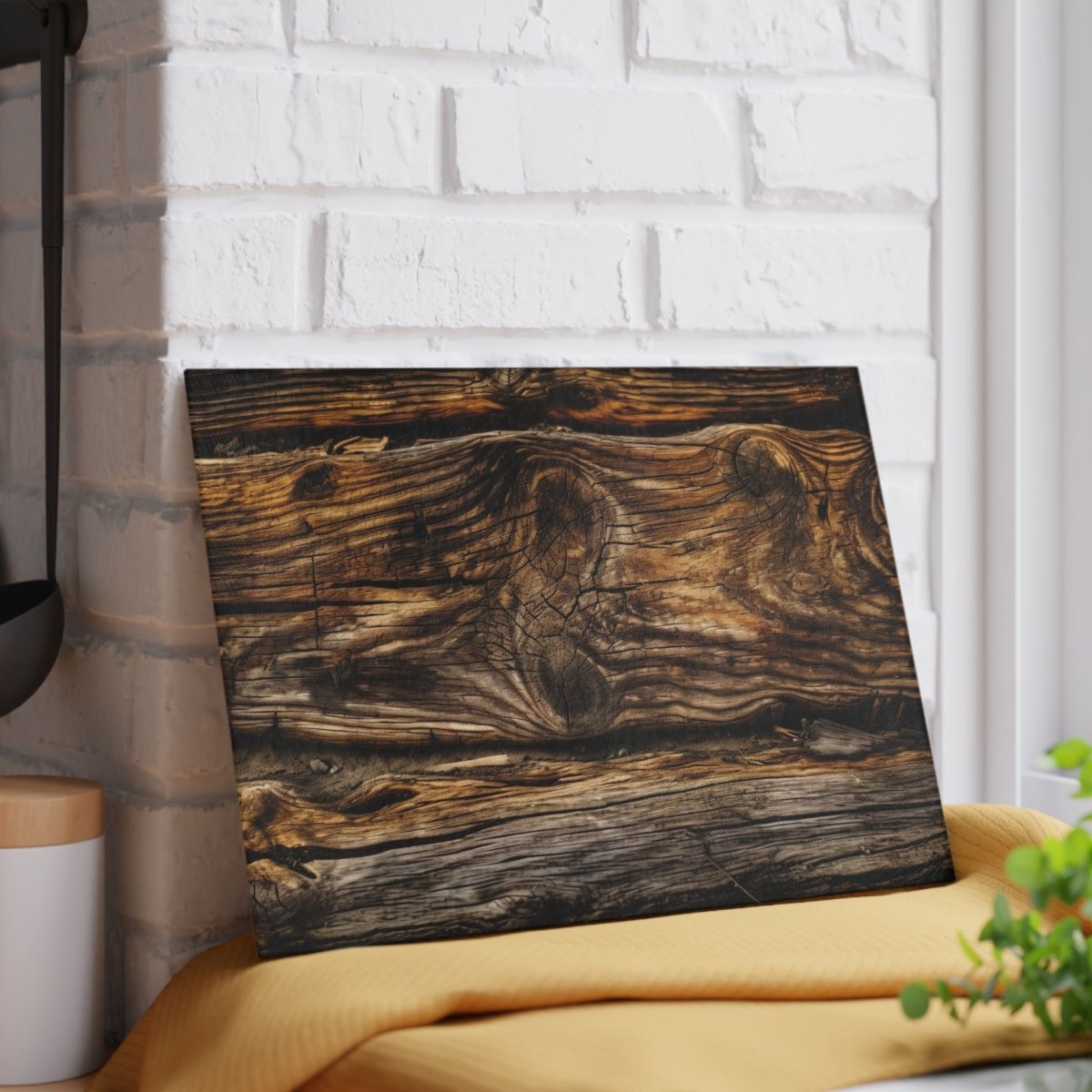 Rustic Wood Design Glass Cutting Board - Perfect Gift for Chefs and Home Cooks 32607285886023153426 Earthbound Pacific