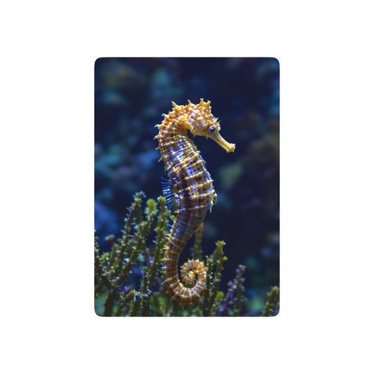 Sea Horse Poker Playing Cards Deck Set, Nautical Themed Poker Cards, Ocean Inspired Game Night Decor, Coastal Beach House Card Game, Marine - Earthbound Pacific