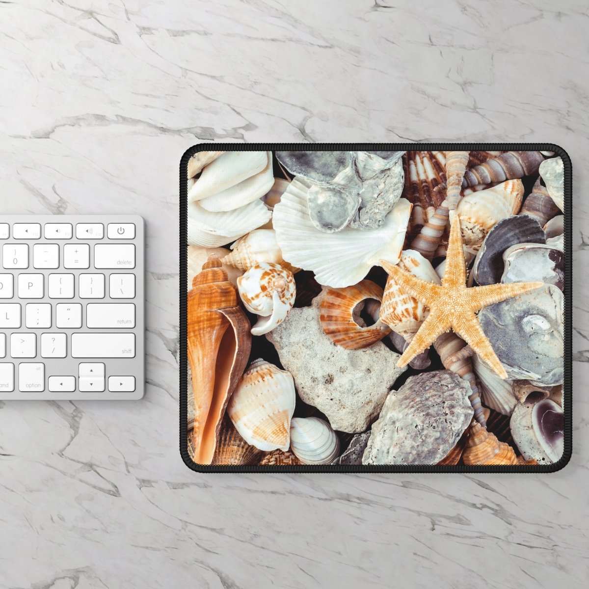 Seashells Gaming Mouse Pad - Coastal Decor for Gamers 78303980517040975389 Earthbound Pacific