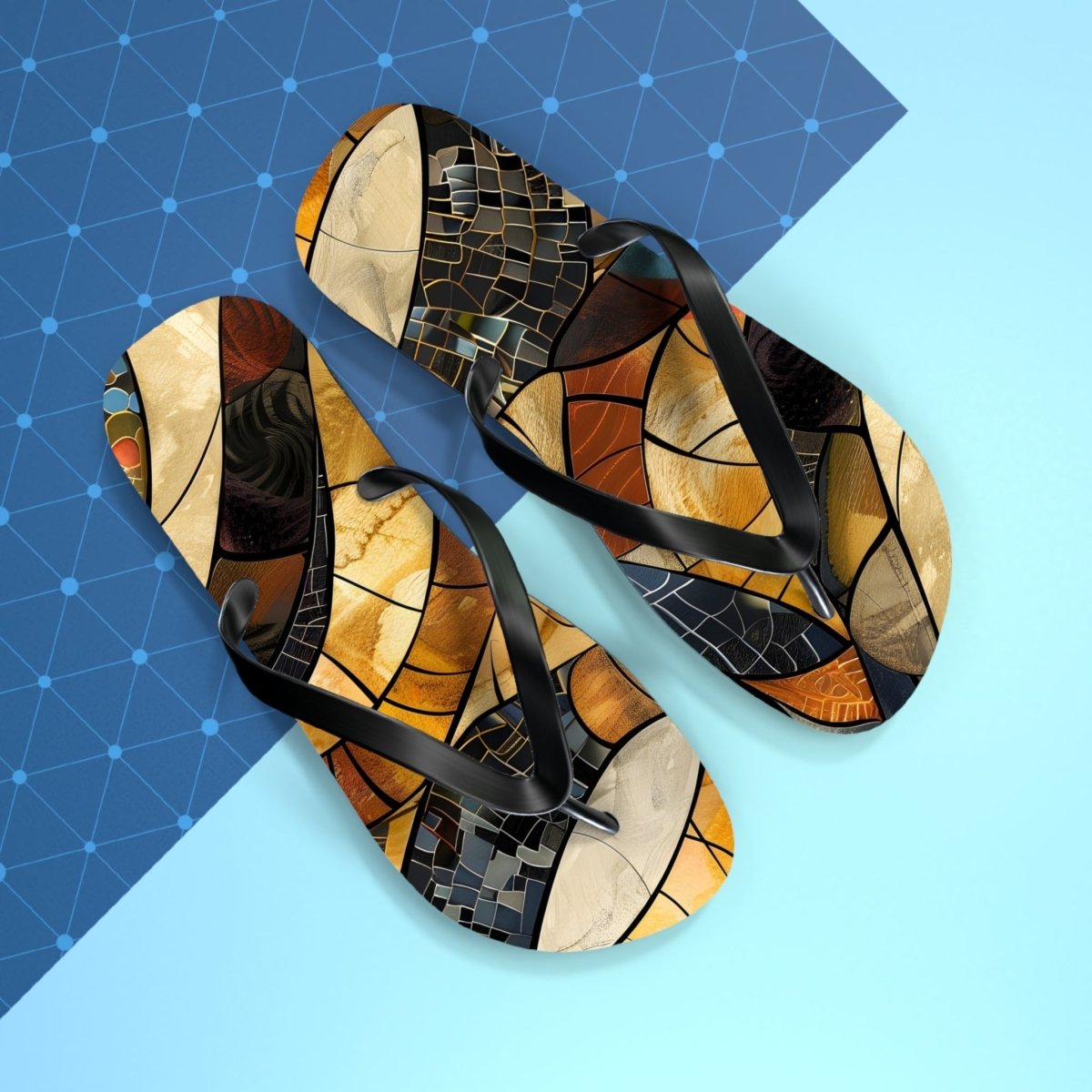 Shattered Amber Design Flip Flops 29480691681178558419 Earthbound Pacific