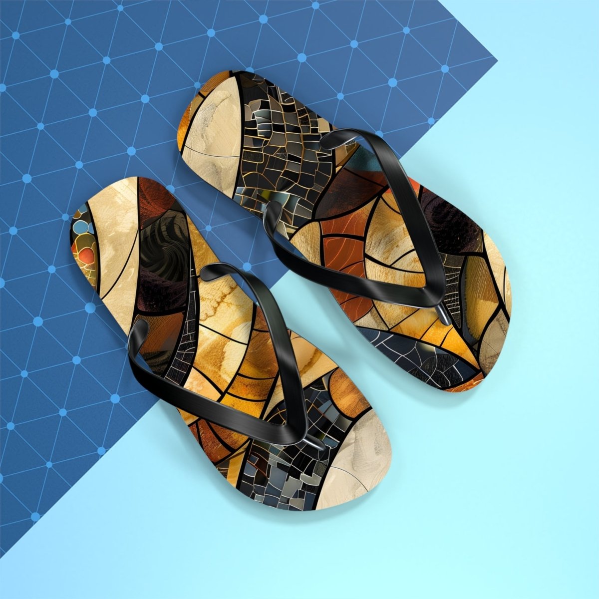 Shattered Amber Design Flip Flops 29480691681178558419 Earthbound Pacific