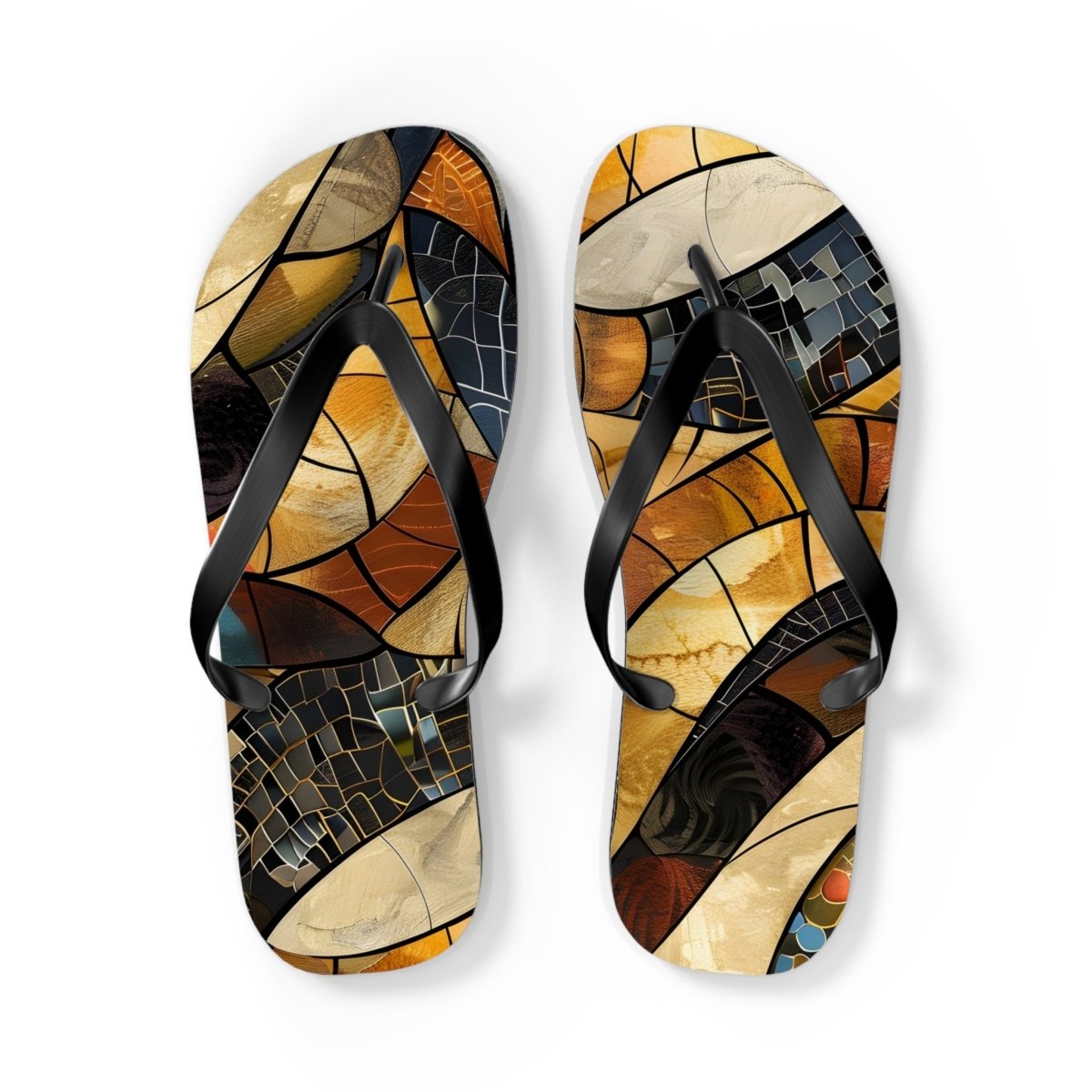 Shattered Amber Design Flip Flops 32113151963737471755 Earthbound Pacific