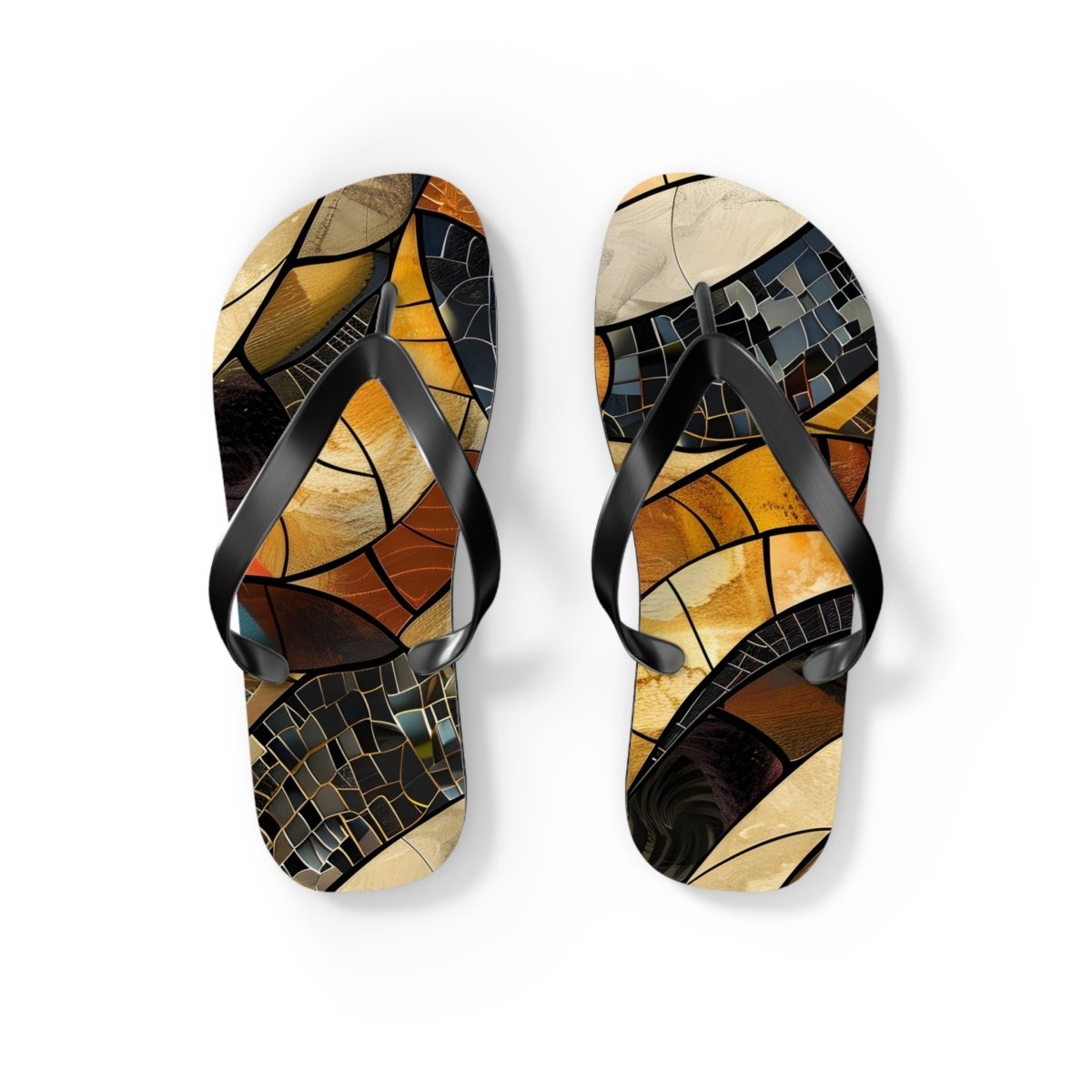 Shattered Amber Design Flip Flops 33910559140464781456 Earthbound Pacific
