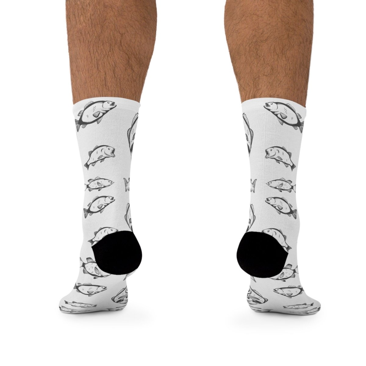 Socks - Bass Fishing Recycled Poly - Ocean Sea Life Collection 12309176888449496604 Earthbound Pacific