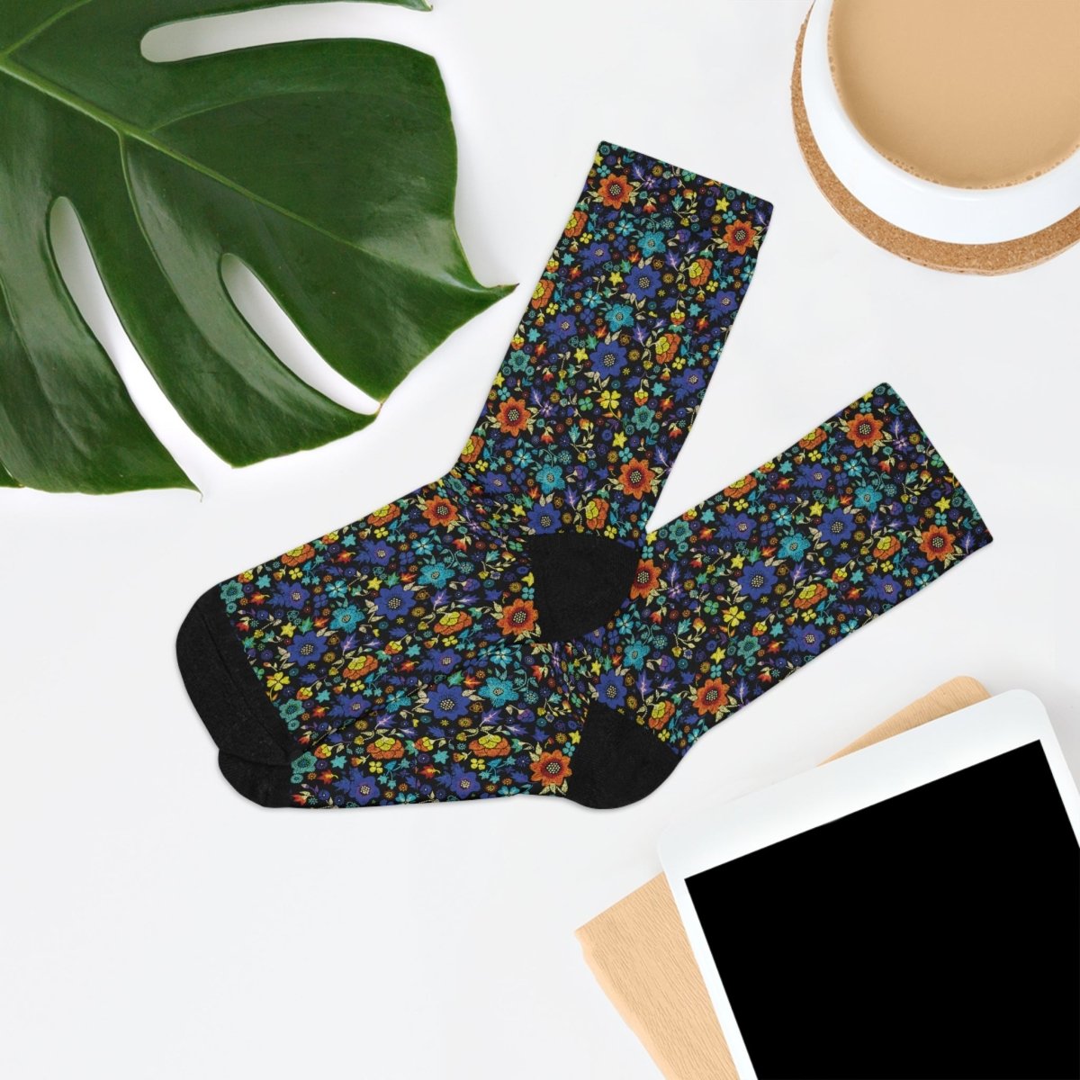 Socks - Bohemian Bloom Collection Eco - Friendly Recycled Poly 30463074779133764796 Earthbound Pacific