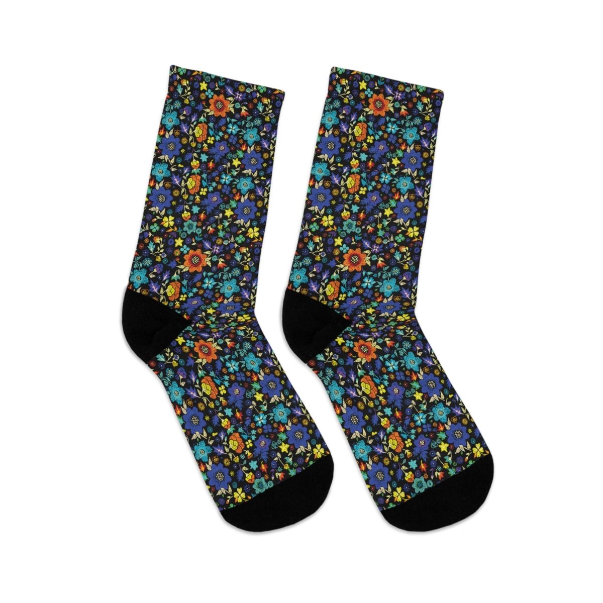 Socks - Bohemian Bloom Collection Eco - Friendly Recycled Poly 30463074779133764796 Earthbound Pacific