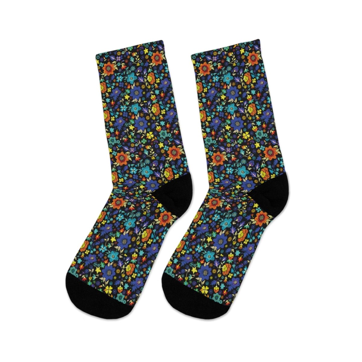 Socks - Bohemian Bloom Collection Eco - Friendly Recycled Poly 30463074779133764796 Earthbound Pacific