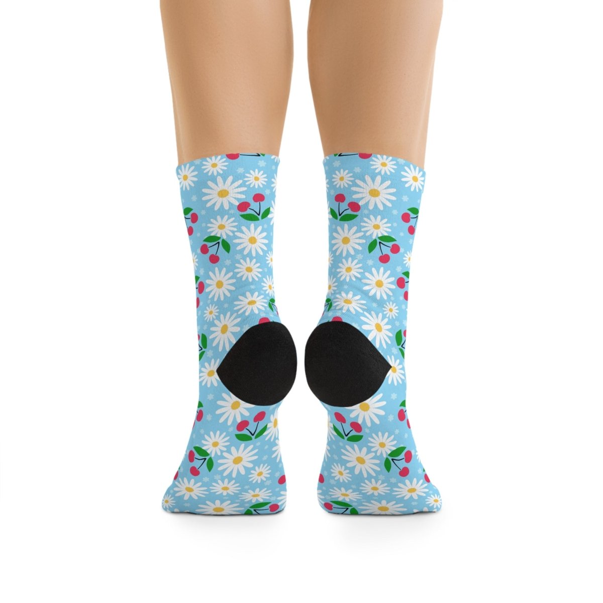 Socks - Daisy Picnic Floral Collection Eco - Friendly Recycled Poly 13149622288517593842 Earthbound Pacific