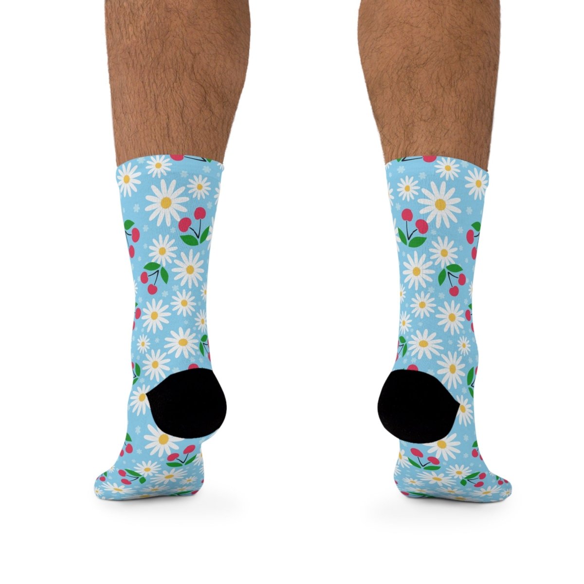 Socks - Daisy Picnic Floral Collection Eco - Friendly Recycled Poly 13149622288517593842 Earthbound Pacific