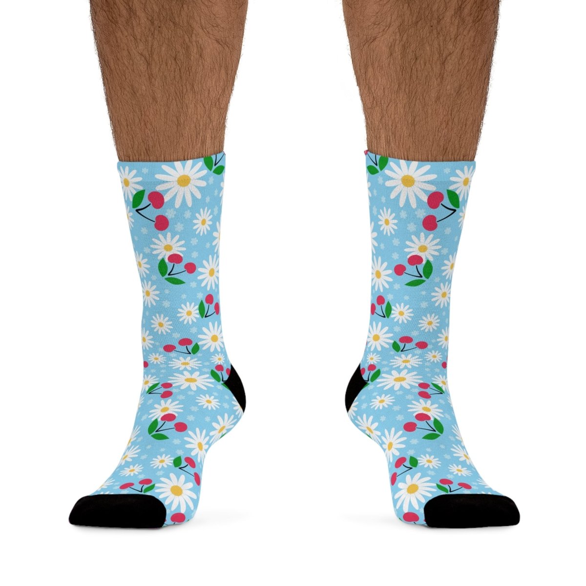 Socks - Daisy Picnic Floral Collection Eco - Friendly Recycled Poly 13149622288517593842 Earthbound Pacific