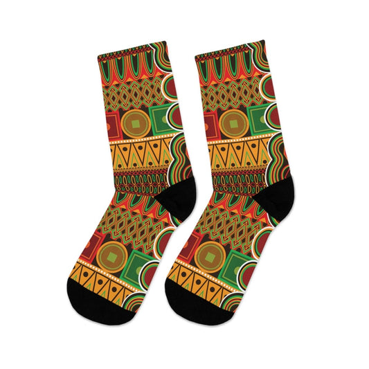 Socks - Kente - Inspired Eco - Friendly Recycled Poly Collection 27786699886145859715 Earthbound Pacific