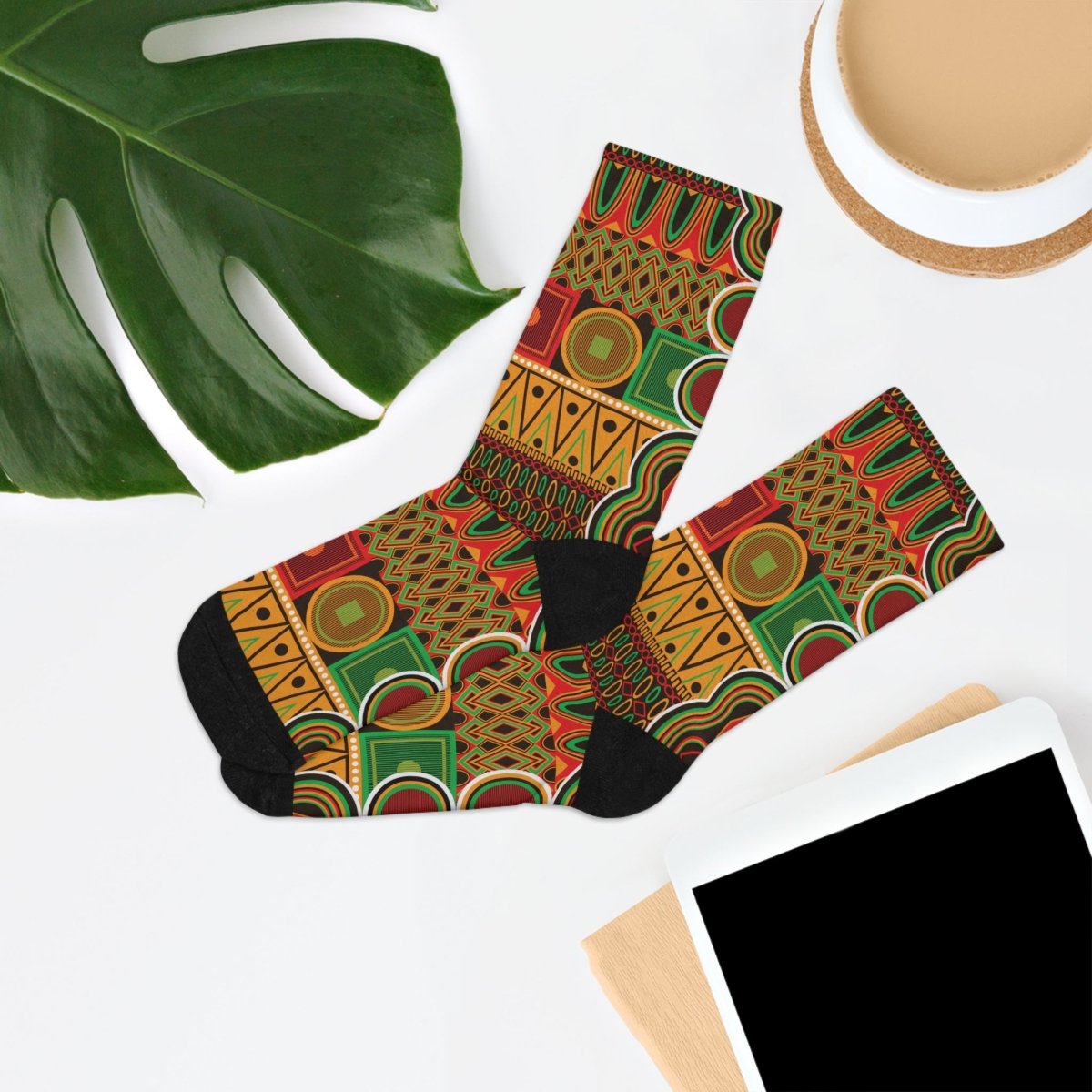 Socks - Kente - Inspired Eco - Friendly Recycled Poly Collection 27786699886145859715 Earthbound Pacific