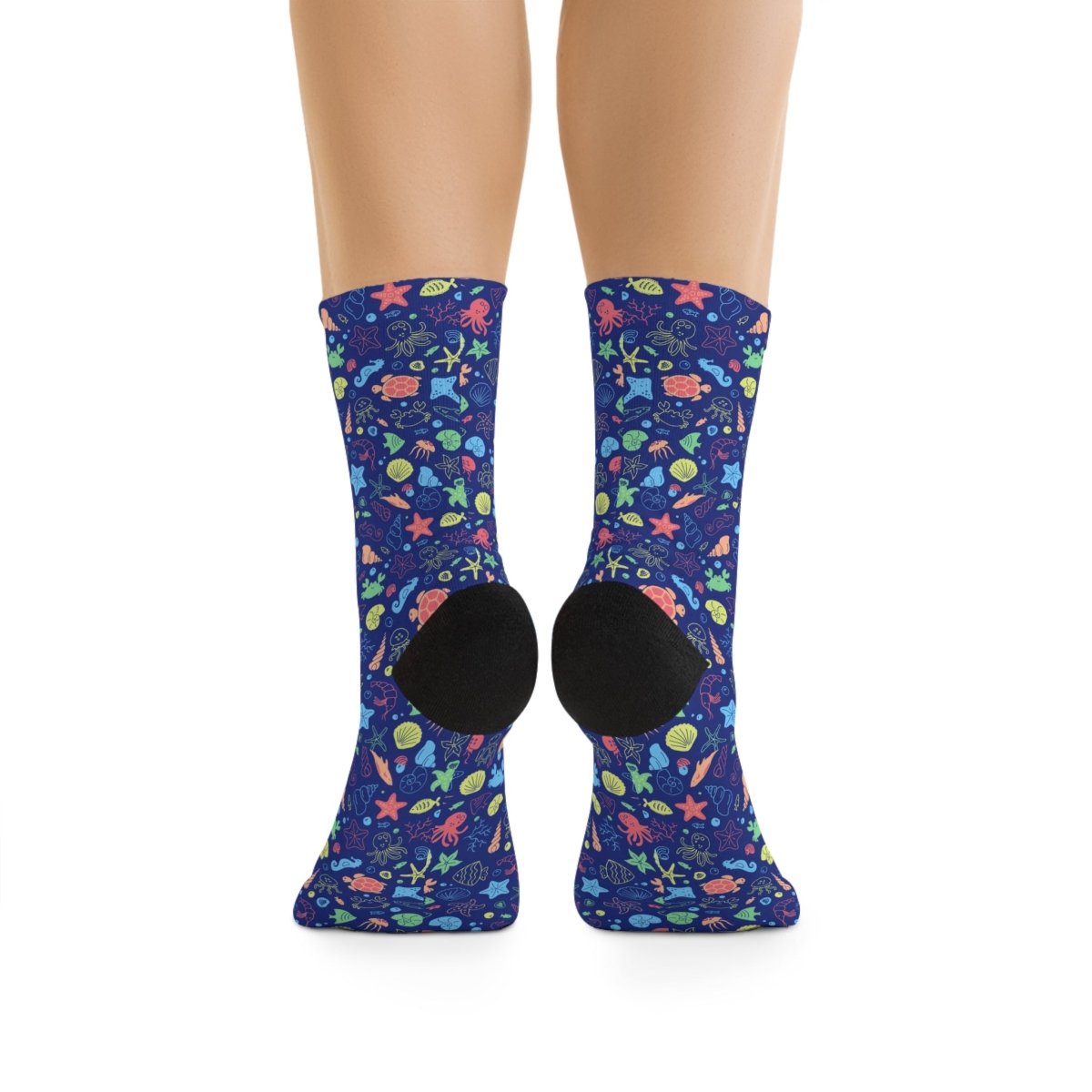 Socks - Marine Medley - Ocean Sea Life Collection Eco - Friendly Recycled Poly 72034144157461710676 Earthbound Pacific
