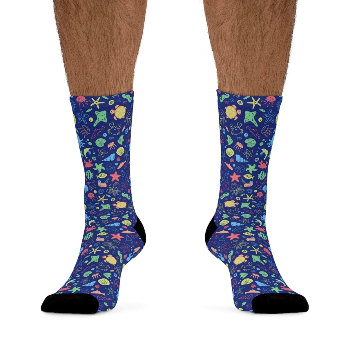 Socks - Marine Medley - Ocean Sea Life Collection Eco - Friendly Recycled Poly 72034144157461710676 Earthbound Pacific