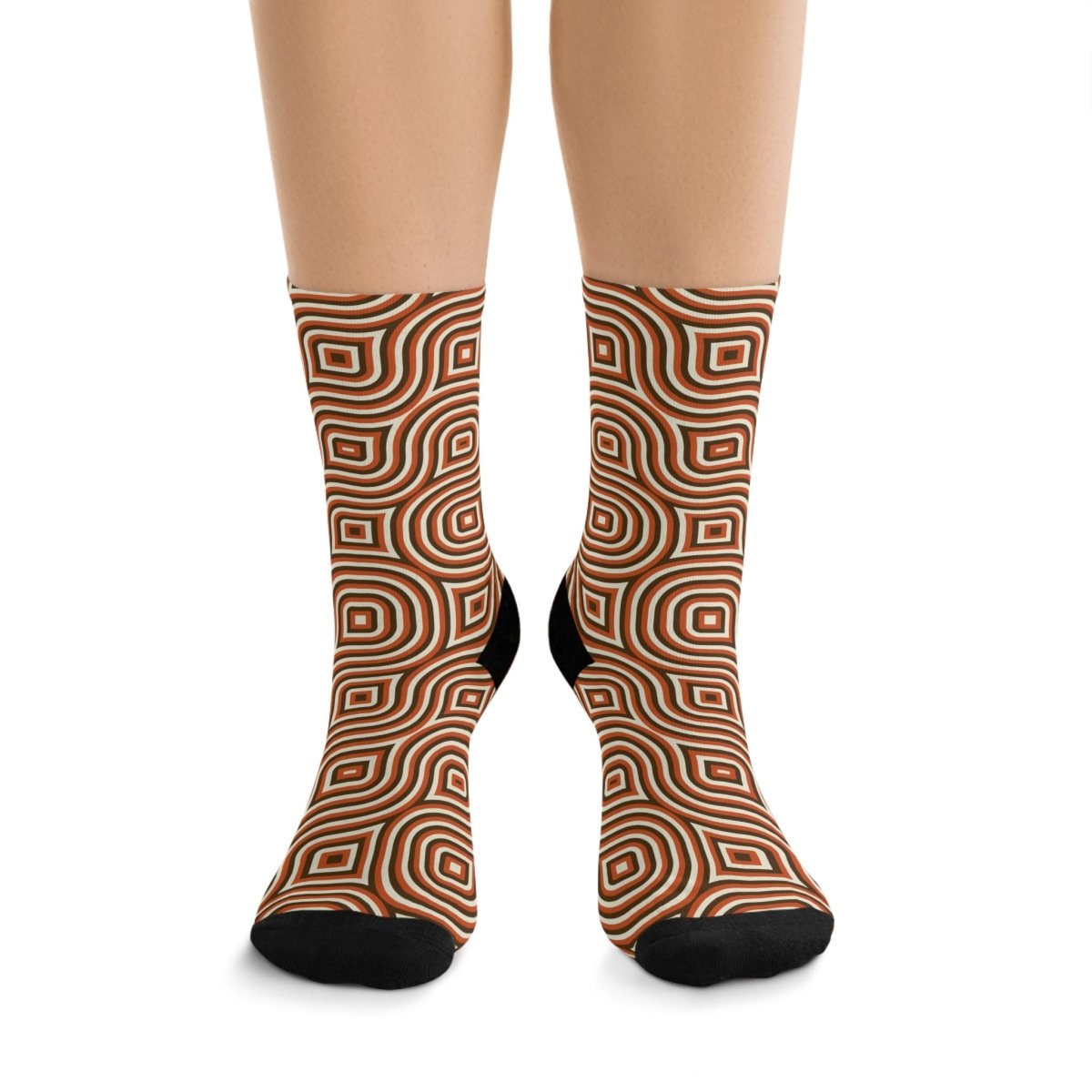 Socks - Mod Maze - Recycled Poly Funky Sock Gift Eco - Friendly - Retro Collection 25026719668669361659 Earthbound Pacific