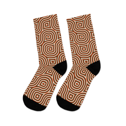 Socks - Mod Maze - Recycled Poly Funky Sock Gift Eco - Friendly - Retro Collection 25026719668669361659 Earthbound Pacific