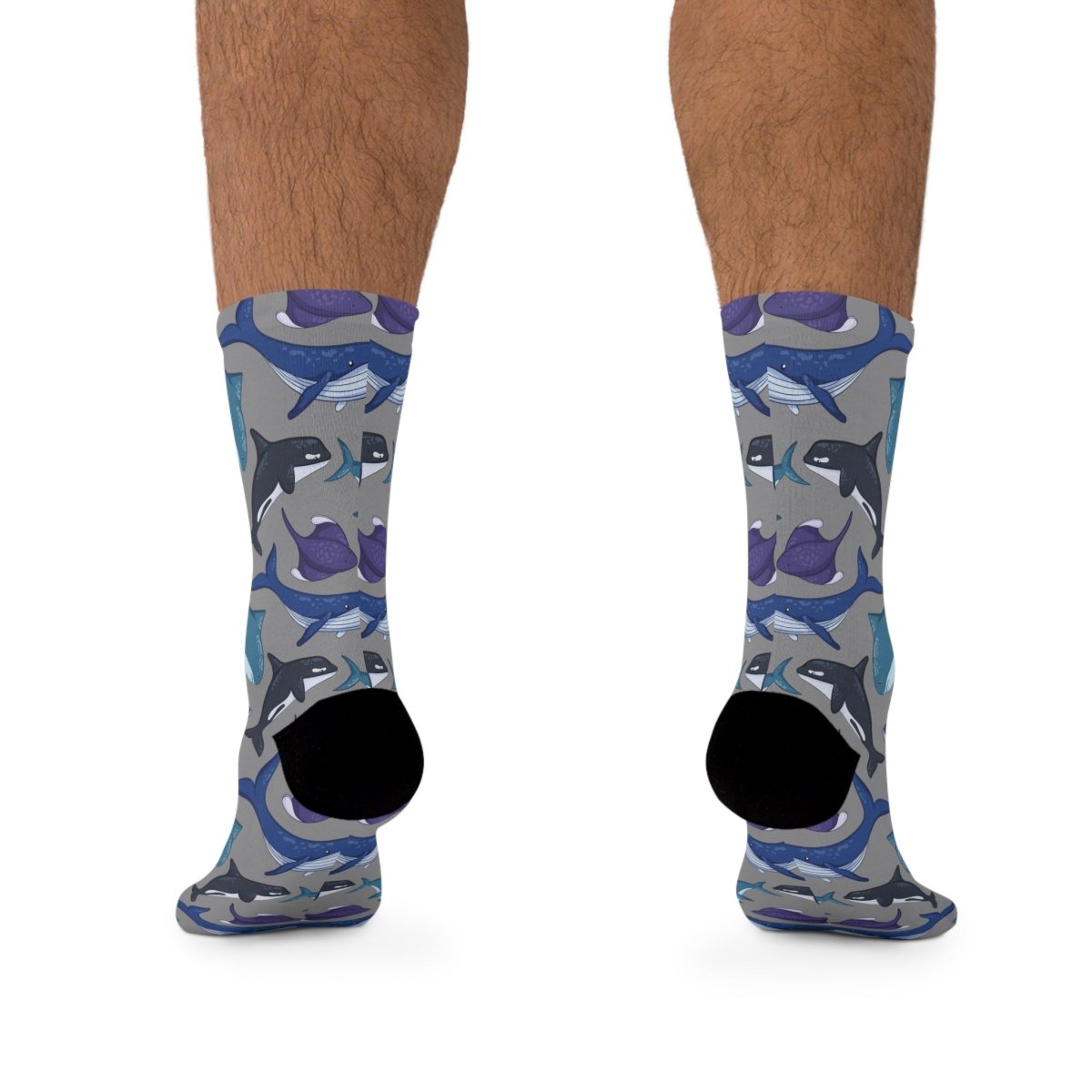 Socks - Pod Squad Recycled Poly - Ocean Sea Life Collection 33740702854617781945 Earthbound Pacific