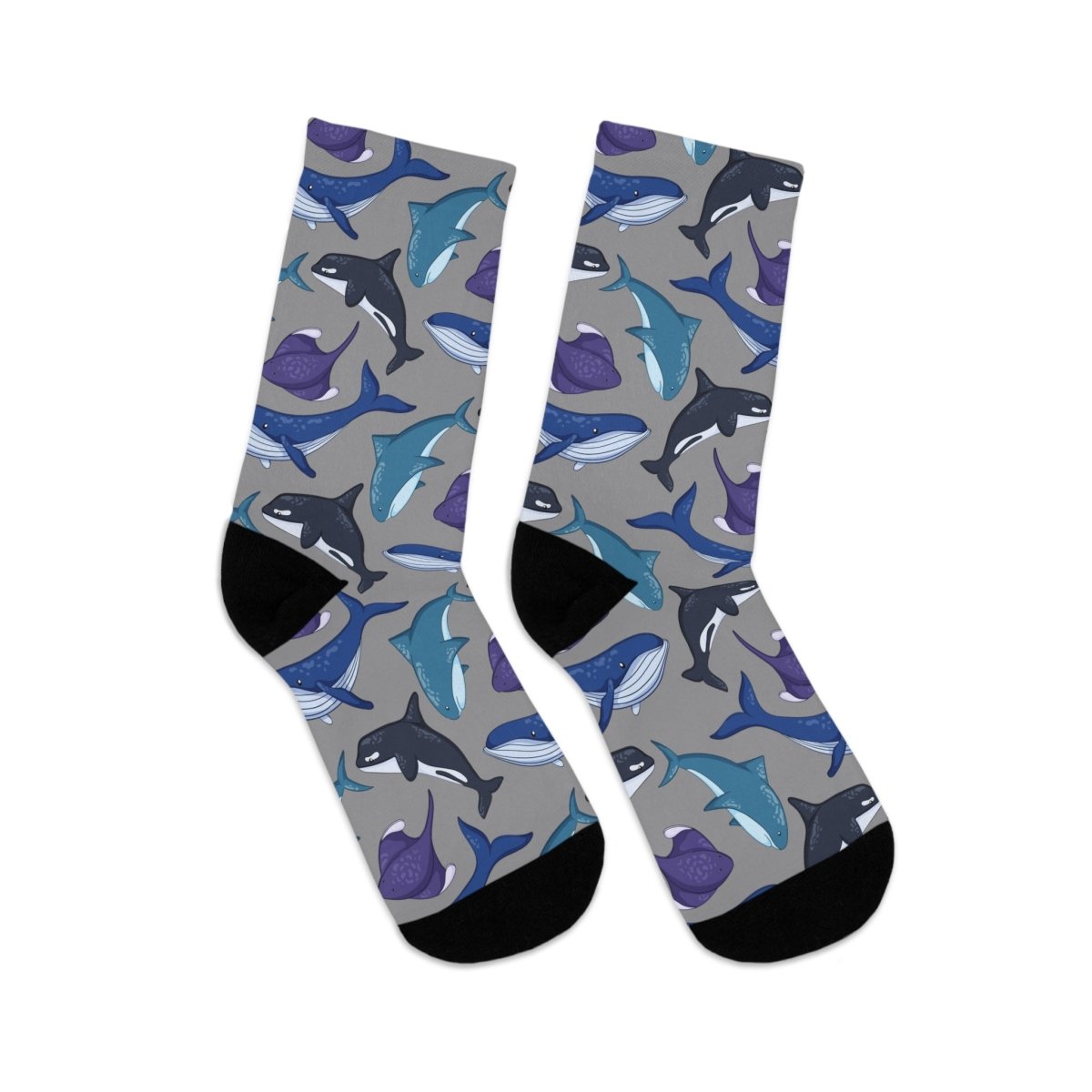 Socks - Pod Squad Recycled Poly - Ocean Sea Life Collection 33740702854617781945 Earthbound Pacific