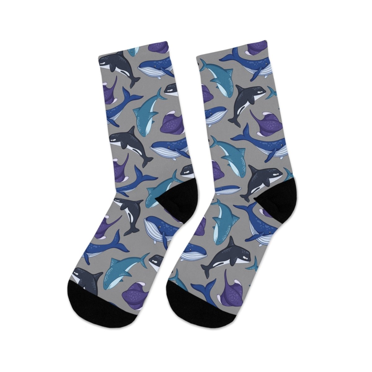 Socks - Pod Squad Recycled Poly - Ocean Sea Life Collection 33740702854617781945 Earthbound Pacific