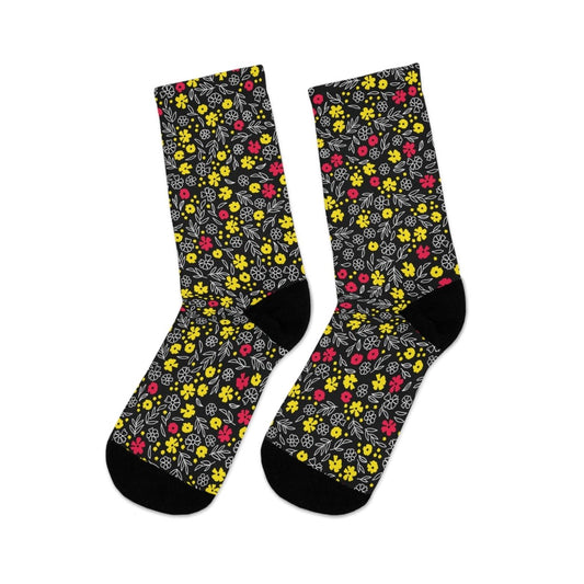 Socks - Pop Meadow Floral Collection Eco - Friendly Recycled Poly 71826718162513096315 Earthbound Pacific