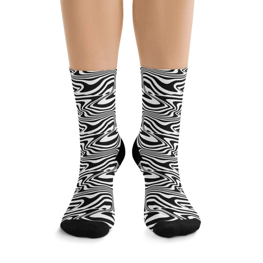 Socks - Psychedelic Noir - Recycled Poly Funky Sock Gift Eco - Friendly - Retro Collection 22180274375287973637 Earthbound Pacific