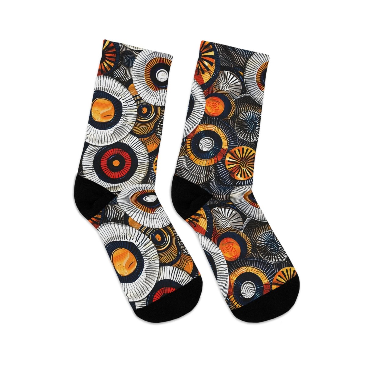 Socks - Radiant Rhythm Collection Tribal Eco - Friendly Recycled Poly 14135896259858281743 Earthbound Pacific
