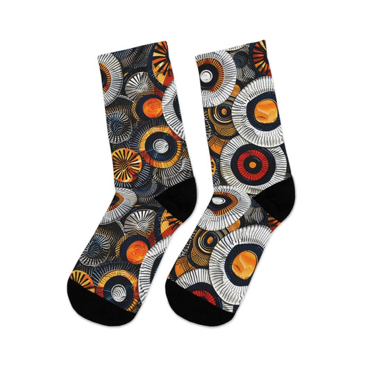 Socks - Radiant Rhythm Collection Tribal Eco - Friendly Recycled Poly 14135896259858281743 Earthbound Pacific