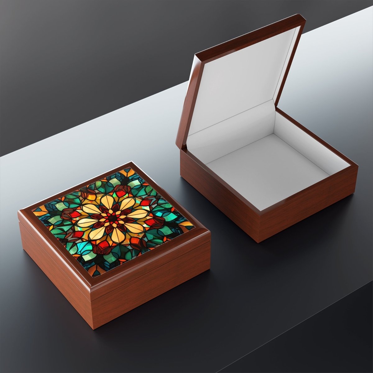 Stained Glass Floral Jewelry Box – Elegant Storage for Jewelry Lovers 13635689160495453833 Earthbound Pacific